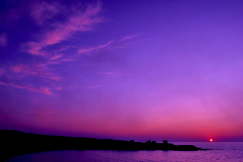 Sunset over Coastline