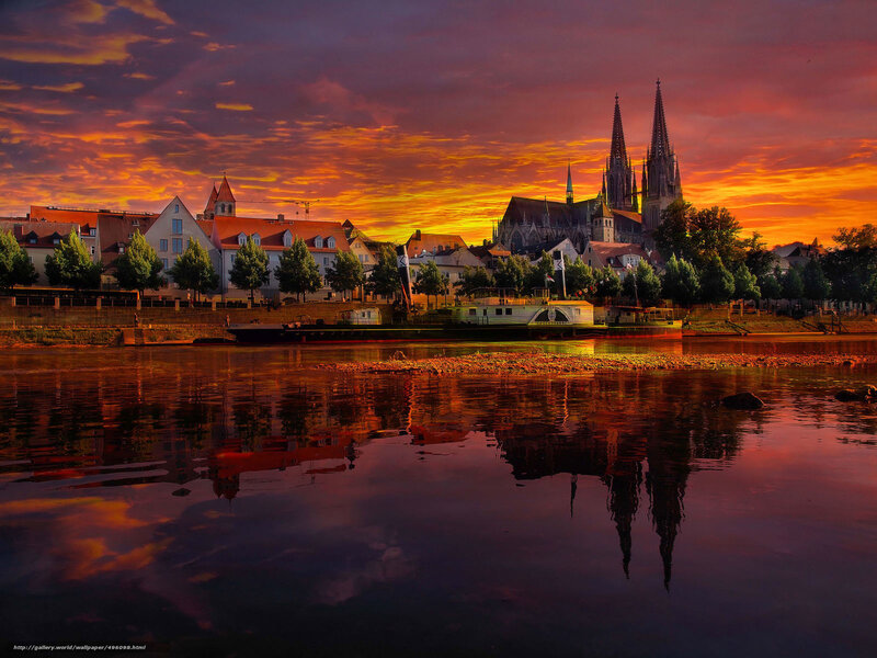 Sunset over Cologne Cathedral