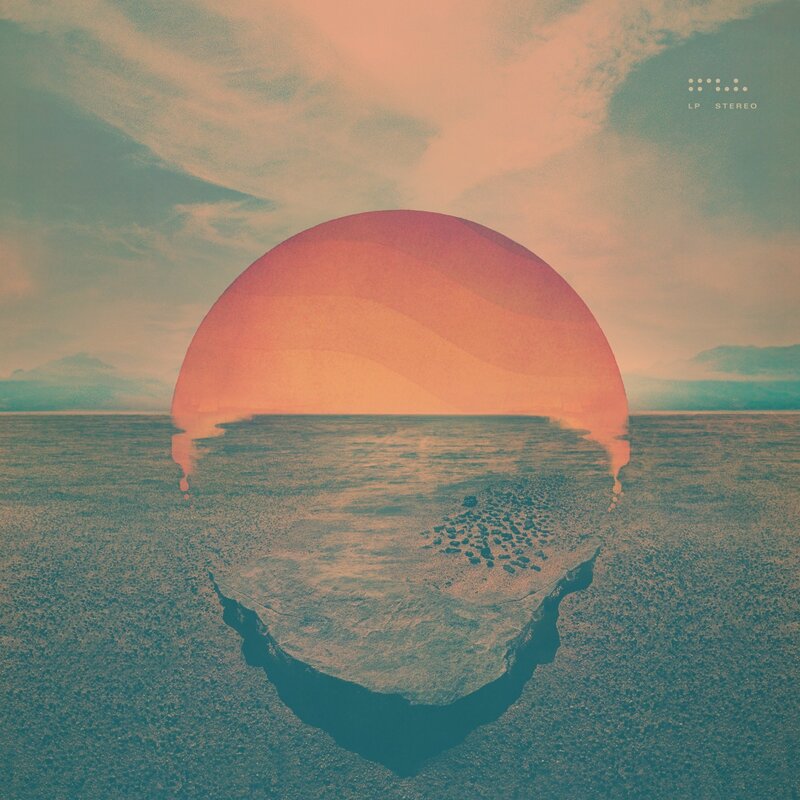 Sunset over Cracked Earth