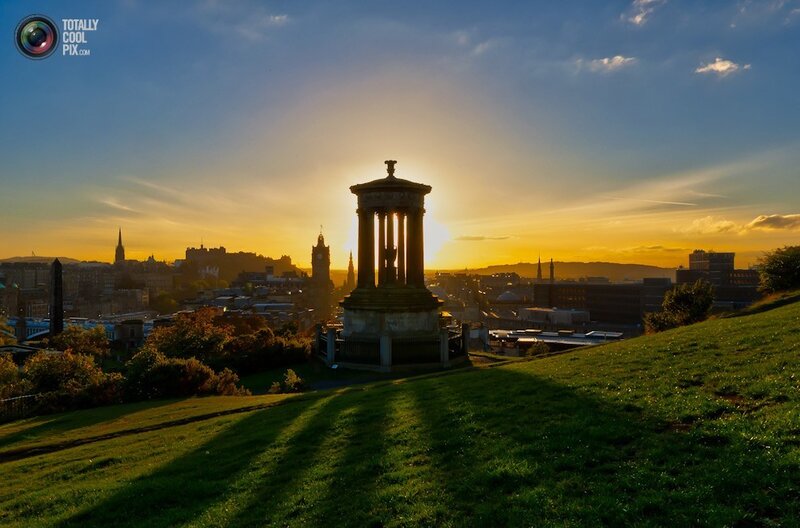 Sunset over Edinburgh
