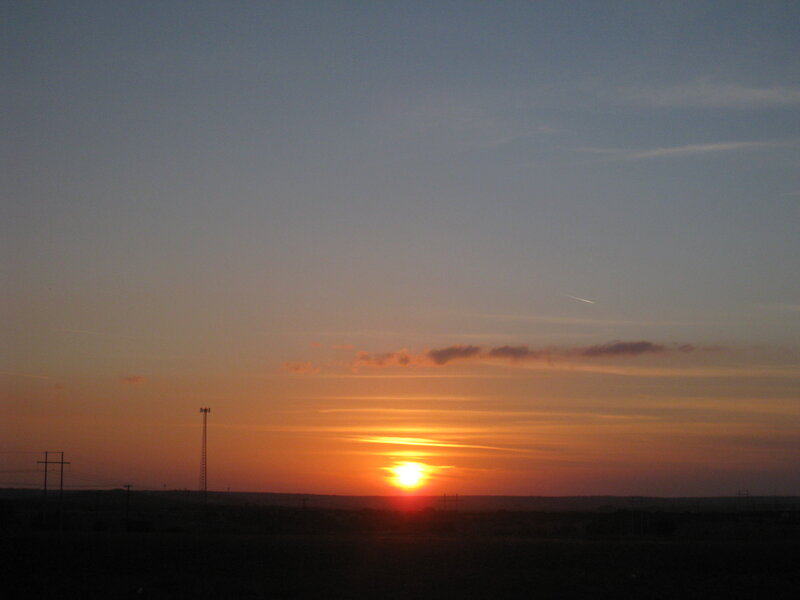 Sunset over Flat Land
