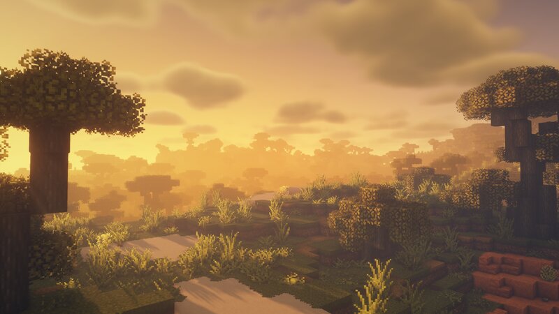 Sunset over Forest — Orange, Serene, Pixel Art