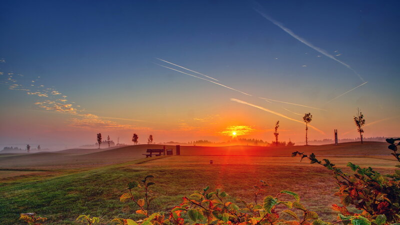 Sunset over Golf Course