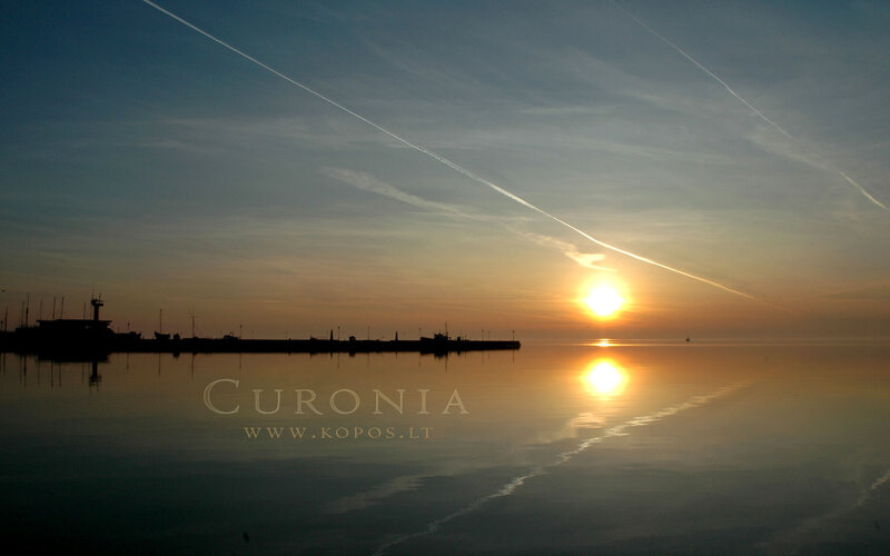 Sunset over Harbor — Orange, Serene, Photograph, Sun, Pier