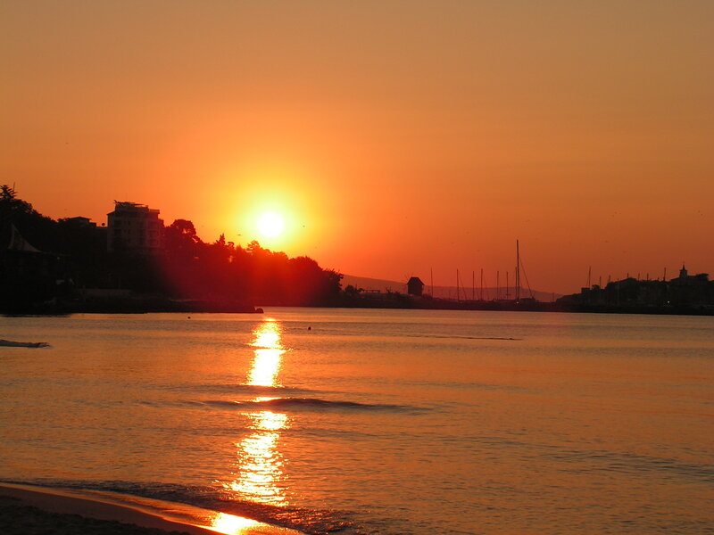 Sunset over Harbor