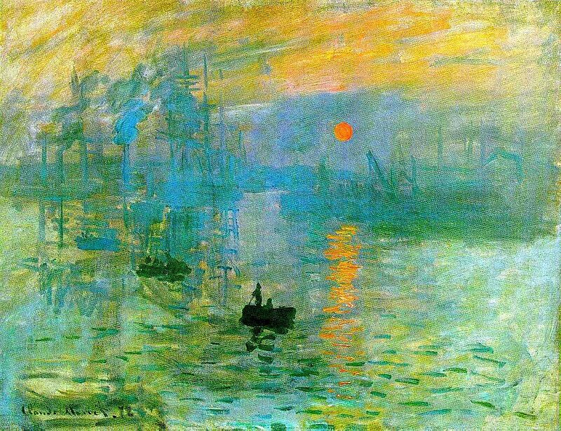 Sunset over Harbor — Yellow, Serene, Painting