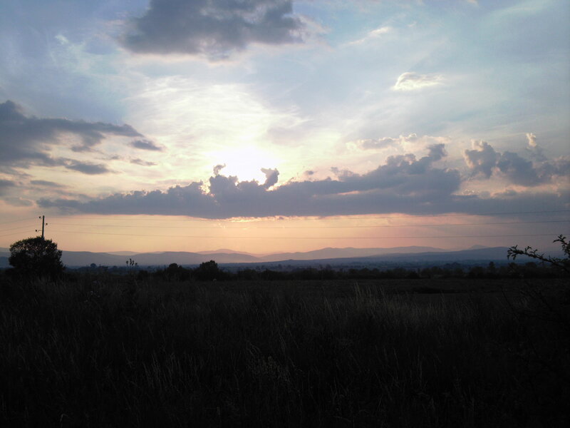 Sunset over Hills — Blue