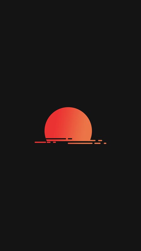 Sunset over Horizon — Black