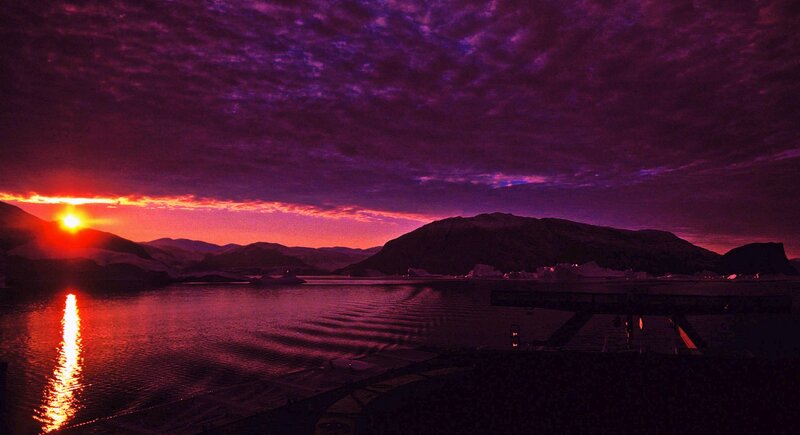 Sunset over Icy Bay