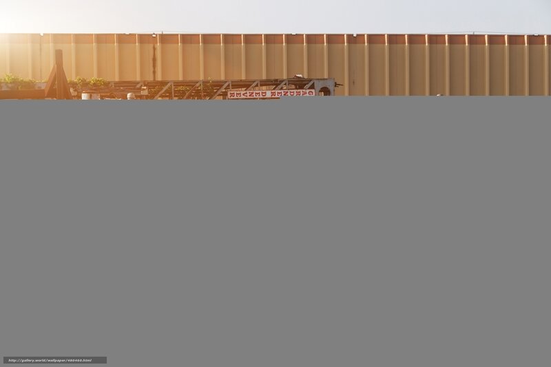 Sunset over industrial structure