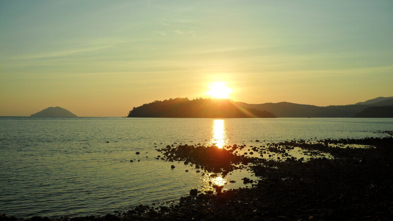 Sunset over Island Bay