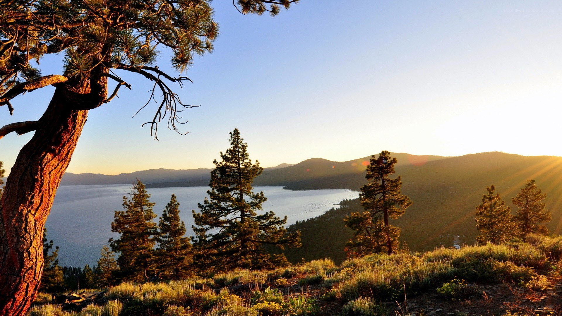 Sunset over Lake Tahoe