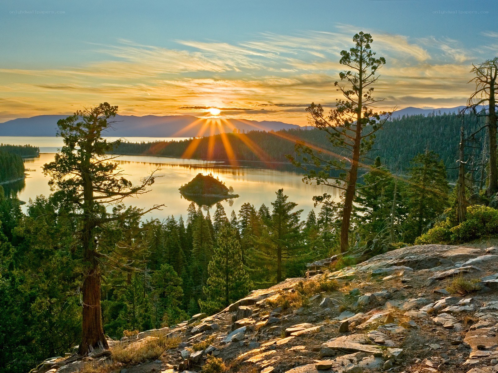 Sunset over Lake Tahoe