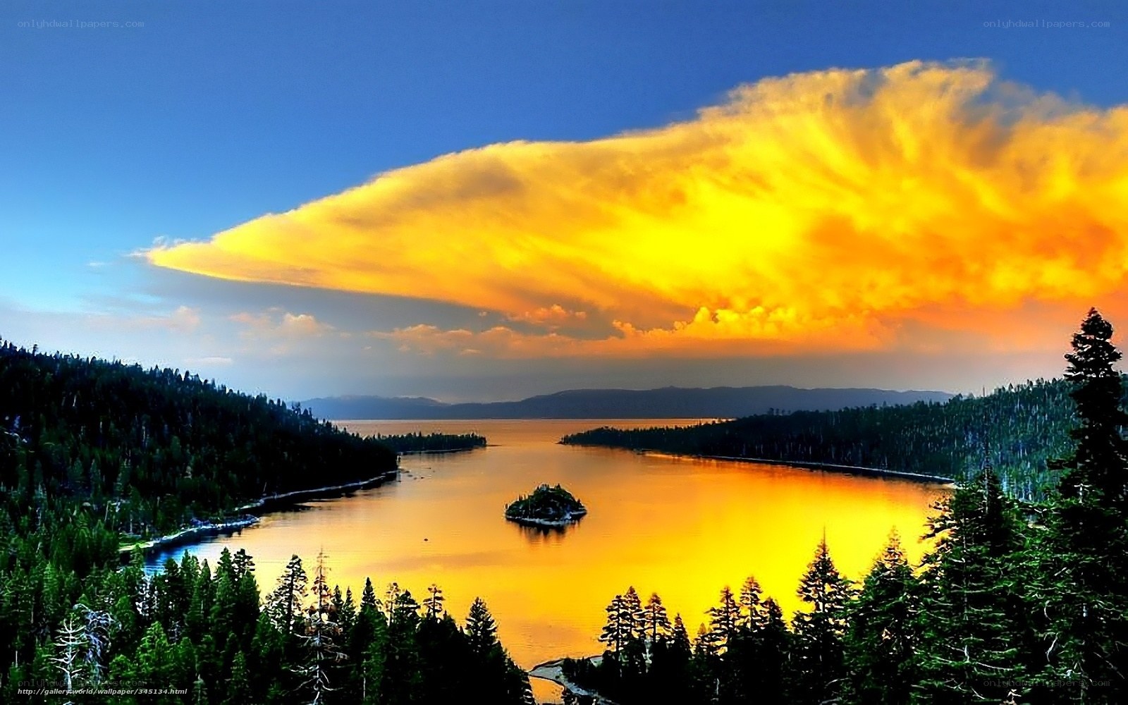 Sunset over Lake Tahoe