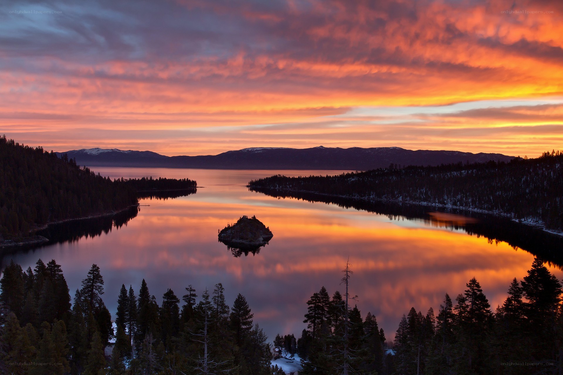 Sunset over Lake Tahoe