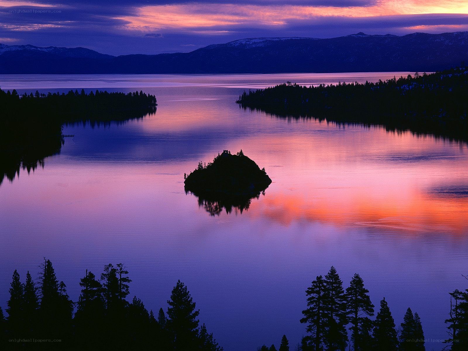 Sunset over Lake Tahoe