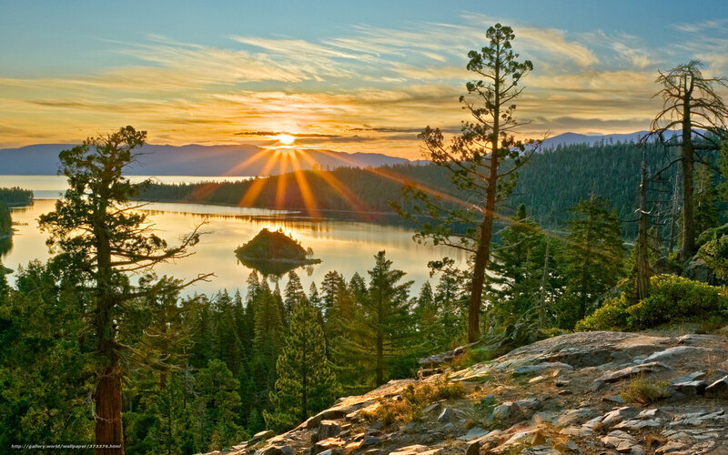Sunset over Lake Tahoe