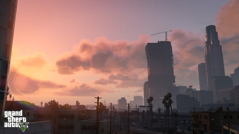 Sunset over Los Santos