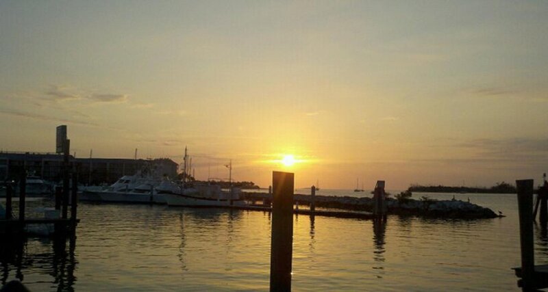 Sunset over Marina — Yellow, Calm