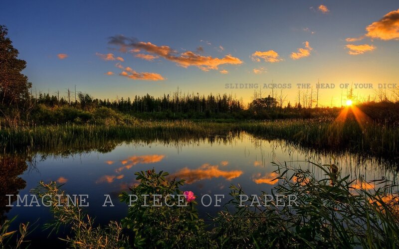 Sunset over Marsh — Blue, Serene, Photograph, Sun, Clouds