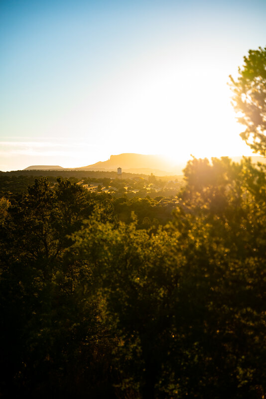 Sunset over Mesa Landscape