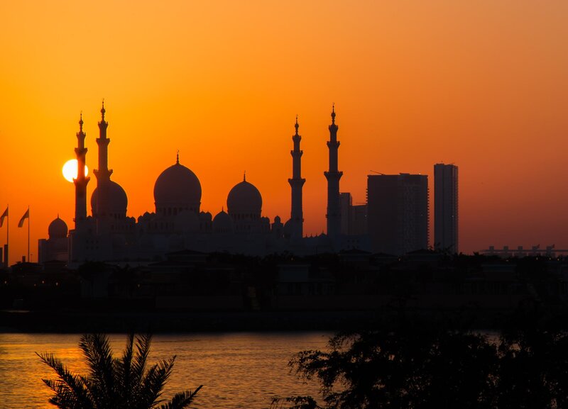 Sunset over Mosque