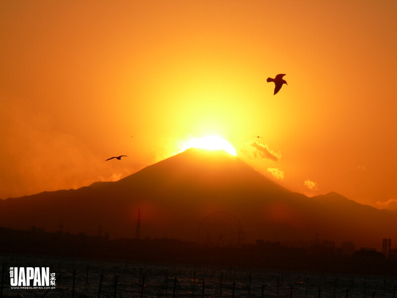 Sunset over Mount Fuji