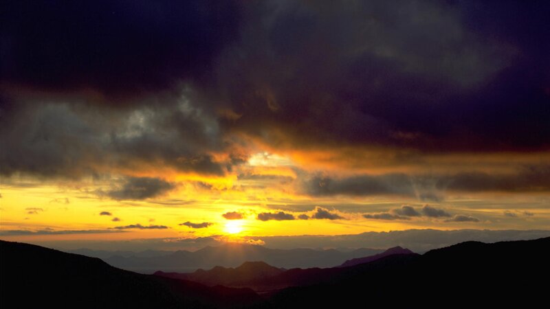 Sunset over Mountains — Photograph