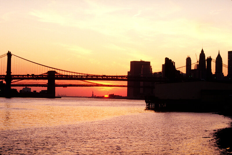 Sunset over New York City