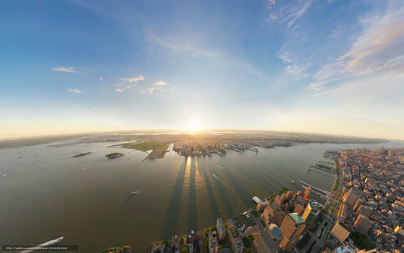 Sunset over New York City