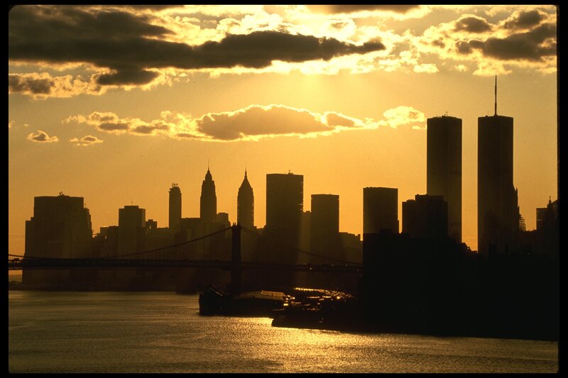 Sunset over NYC skyline