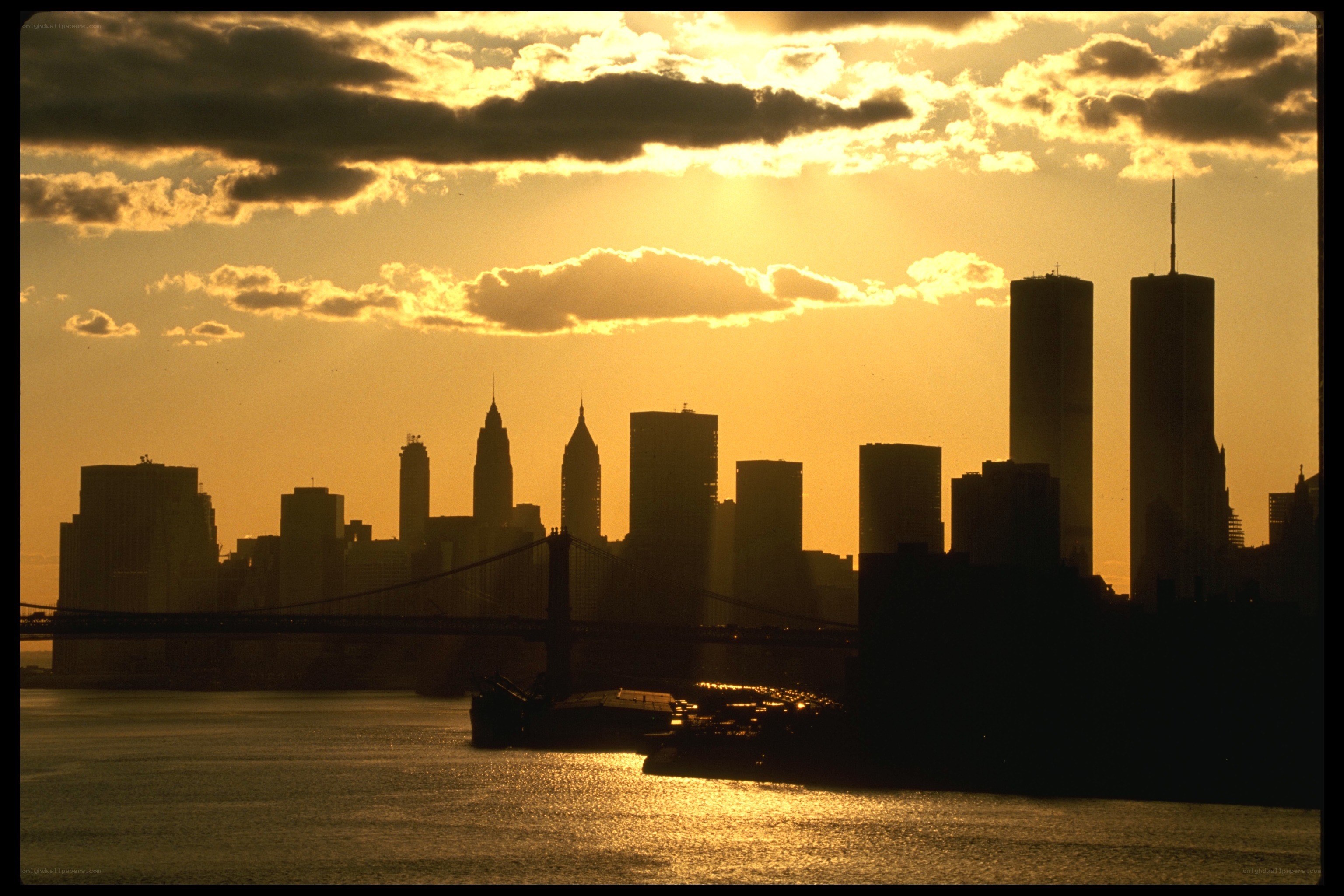 Sunset over NYC skyline