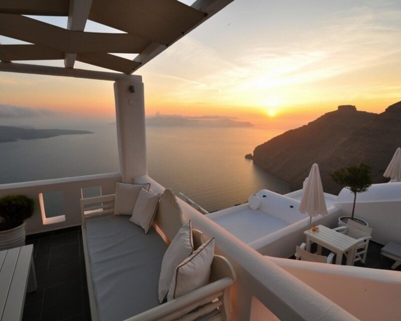 Sunset over Ocean Balcony