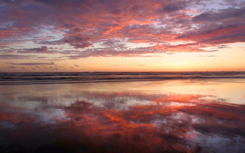 Sunset over Ocean Beach — Sky