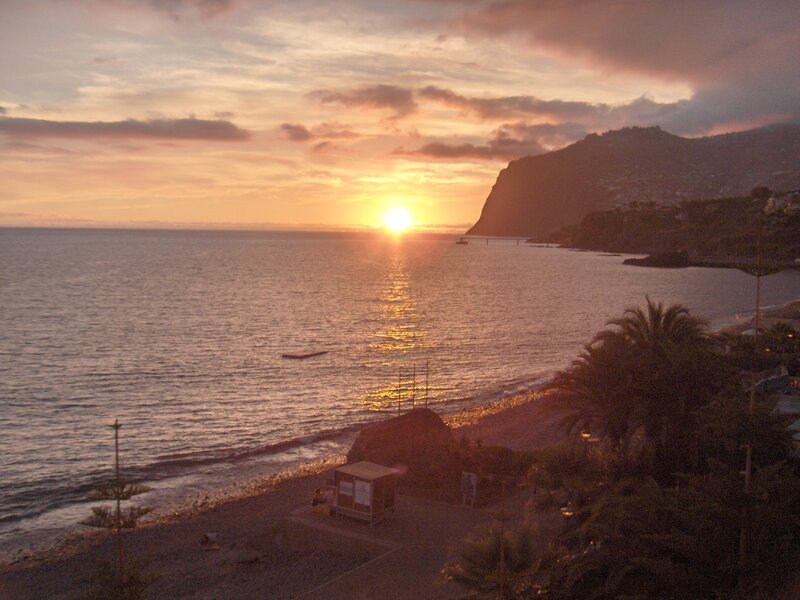Sunset over Ocean Cove — Orange