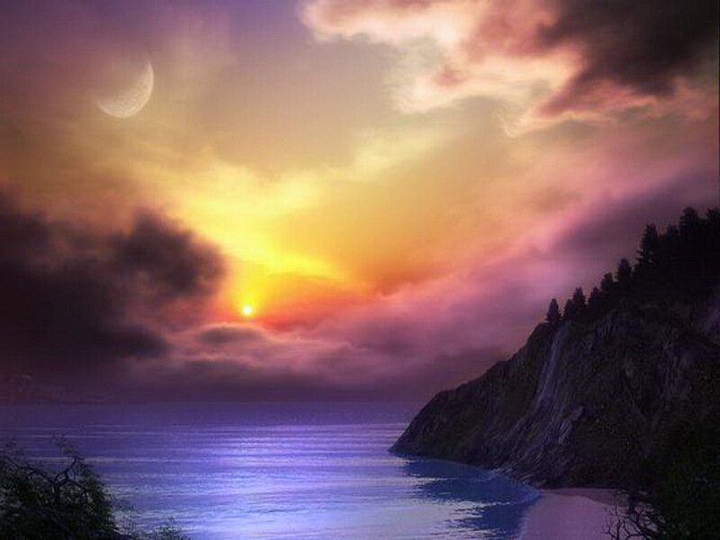 Sunset over Ocean Cove