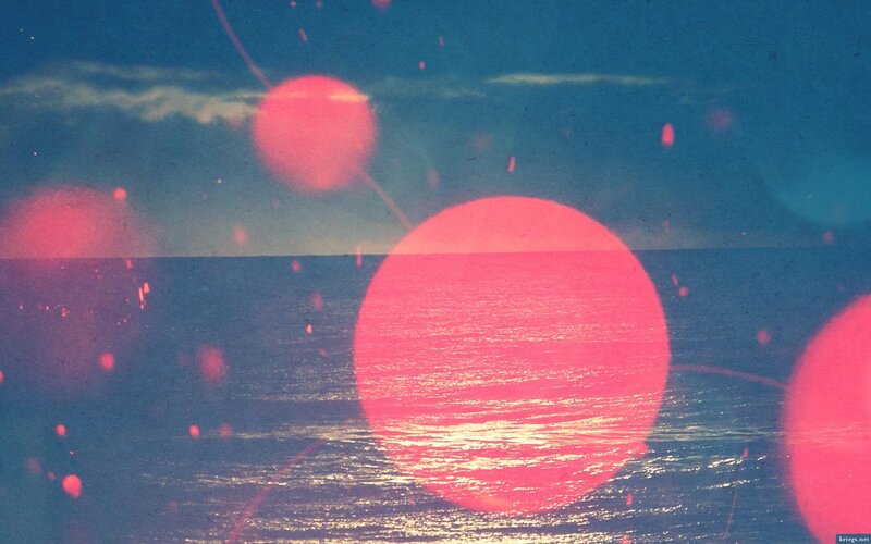 Sunset over Ocean — Pink, Dreamy