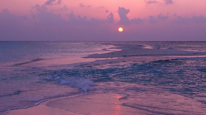 Sunset over Ocean Sandbar