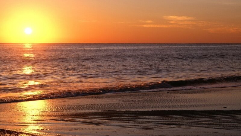Sunset over Ocean — Serene, Photograph