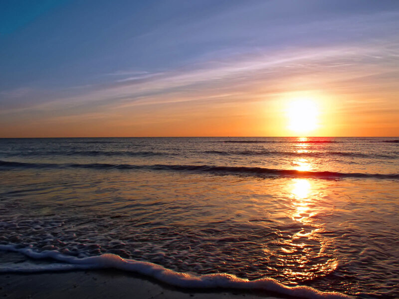 Sunset over Ocean — Serene, Sky