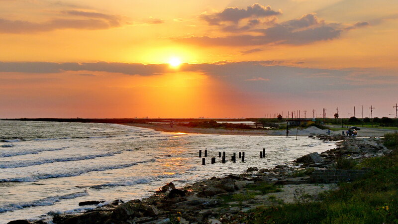 Sunset over Ocean Shore