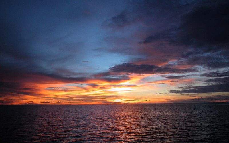 Sunset over Ocean — Sky