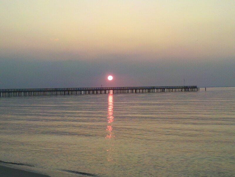 Sunset over Pier
