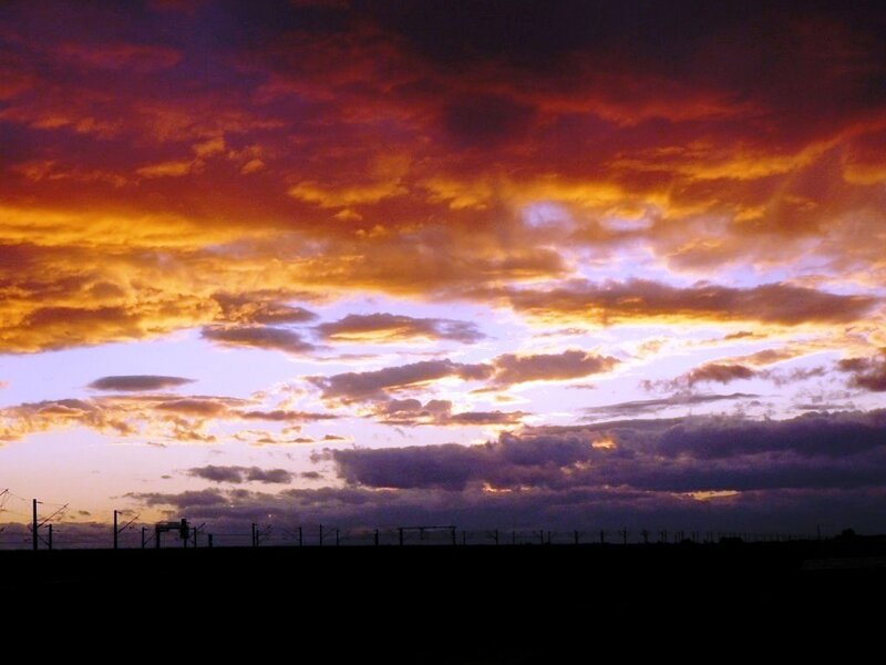 Sunset over Railway