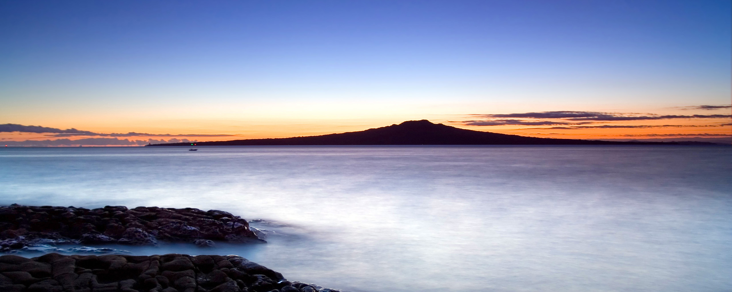 Sunset over Rangitoto Island