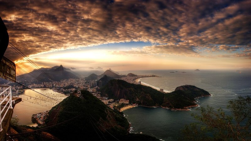 Sunset over Rio de Janeiro