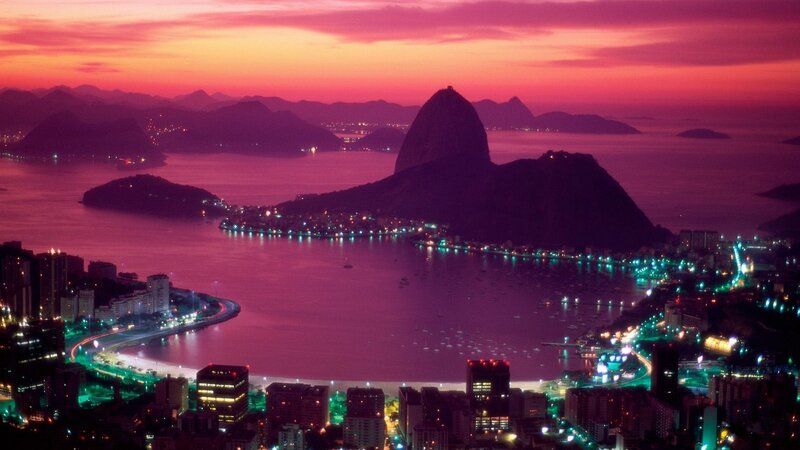 Sunset over Rio de Janeiro