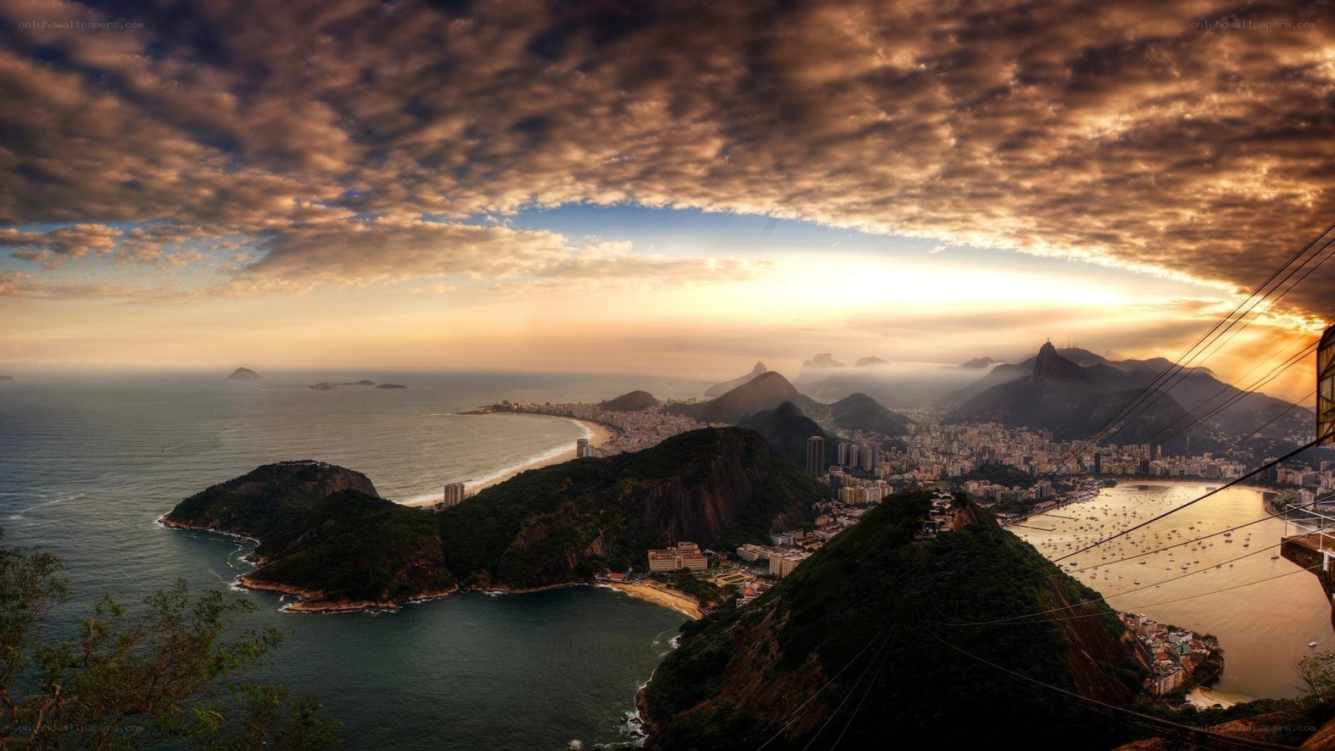 Sunset over Rio de Janeiro