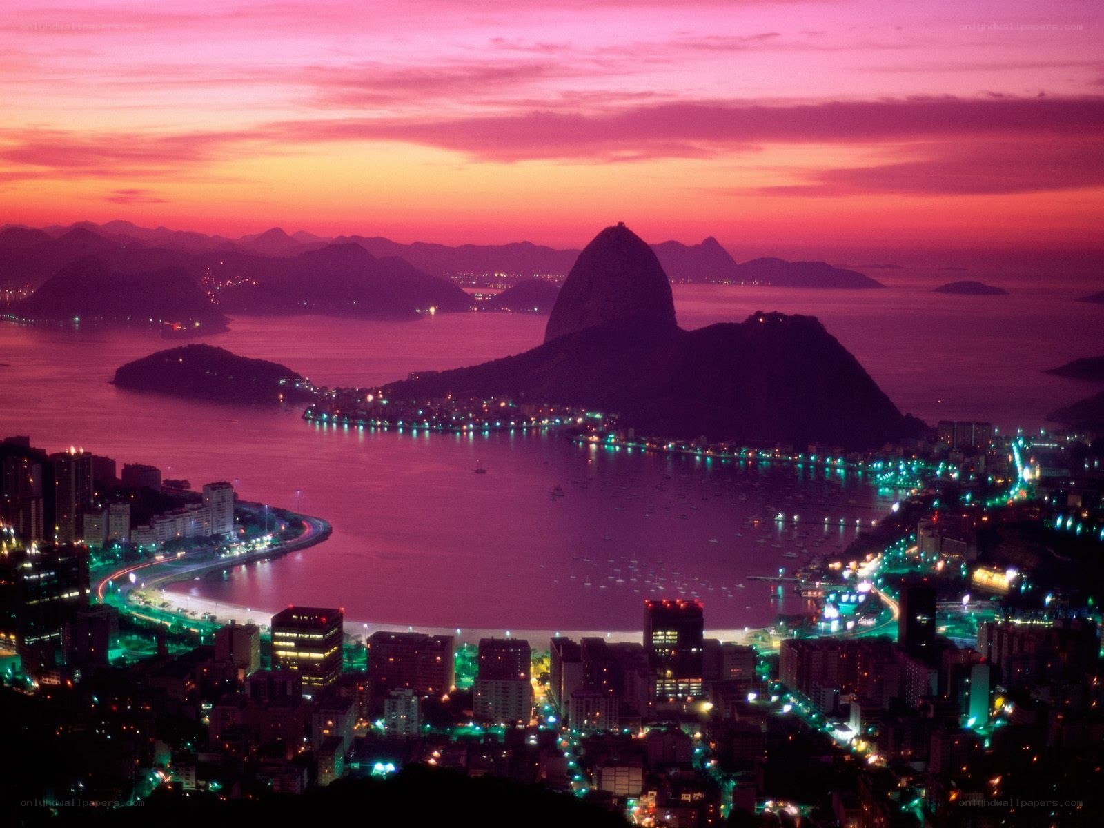 Sunset over Rio de Janeiro