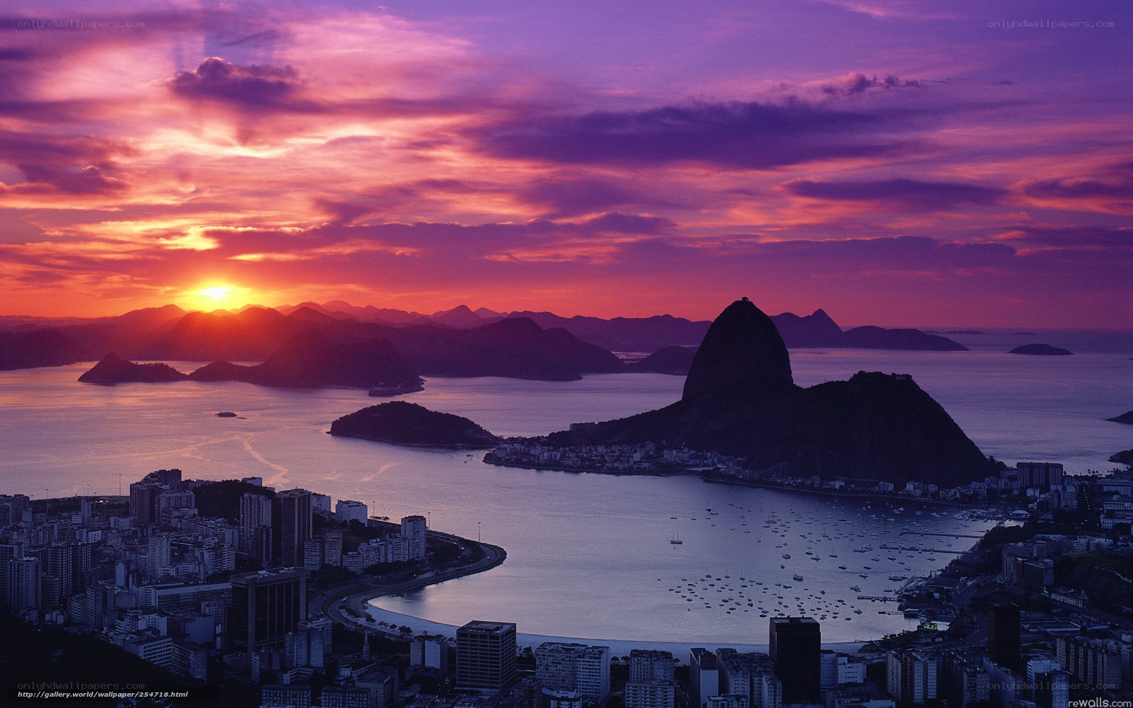 Sunset over Rio de Janeiro